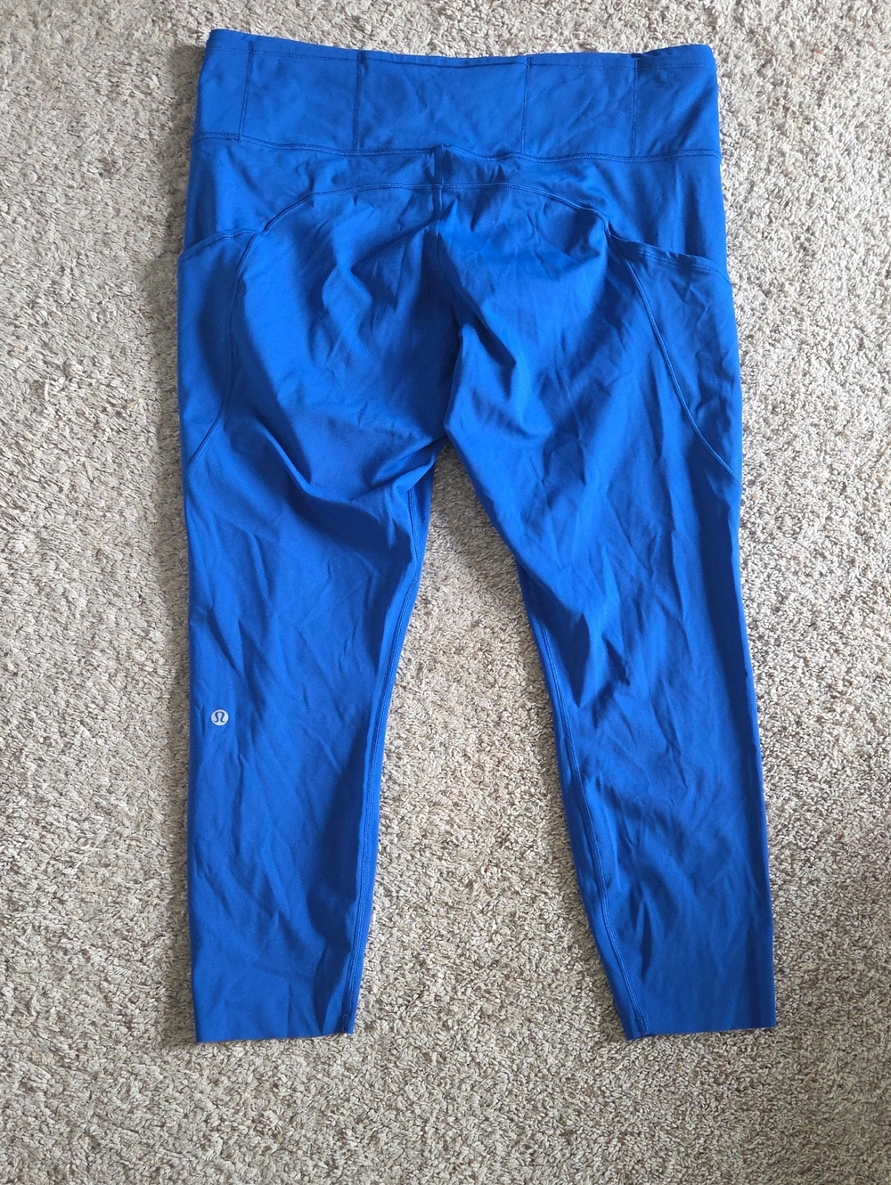 Lululemon Fast And Free Cropped Raw Hem Pant Blue 16